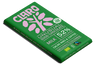 Green Claro chocolate bar packaging with text 
