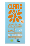 Claro 55% cacao chocolate bar packaging
