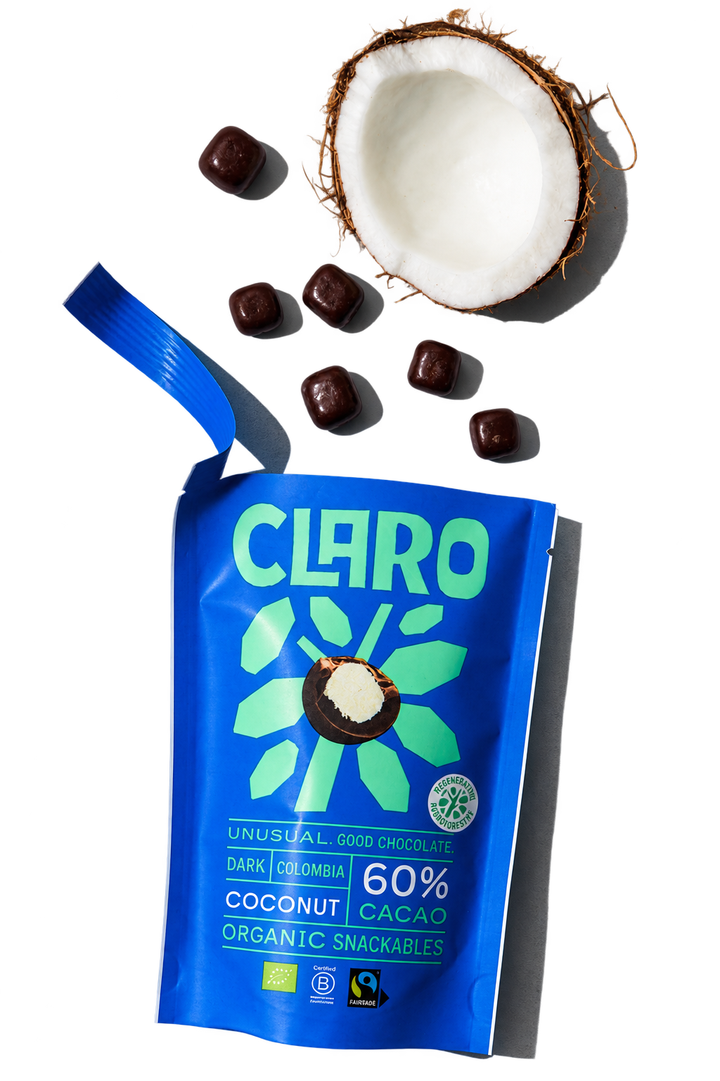 CLARO Coconut snack with 60% dark chocolate